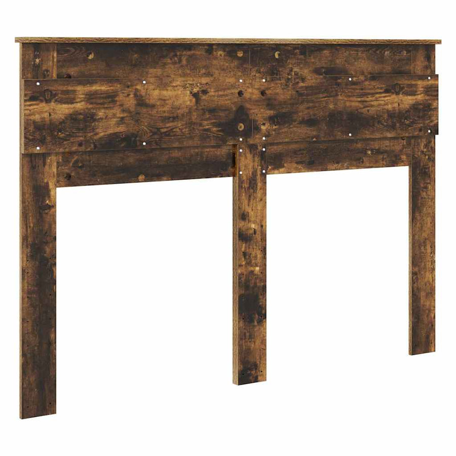 Hoofdbord met hoofdeinde Gerookt eiken 150 cm Bewerkt hout