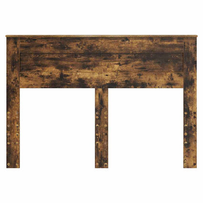 Hoofdbord met hoofdeinde Gerookt eiken 140 cm Bewerkt hout