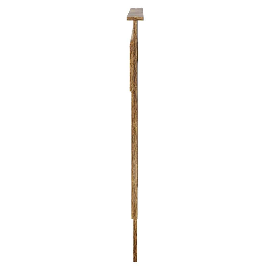 Hoofdbord met hoofdeinde Gerookt eiken 140 cm Bewerkt hout