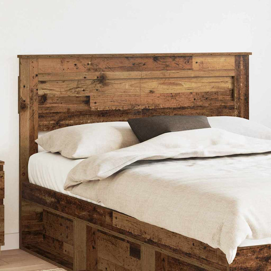 Hoofdbord met hoofdeinde Oud Hout 140 cm Bewerkt hout