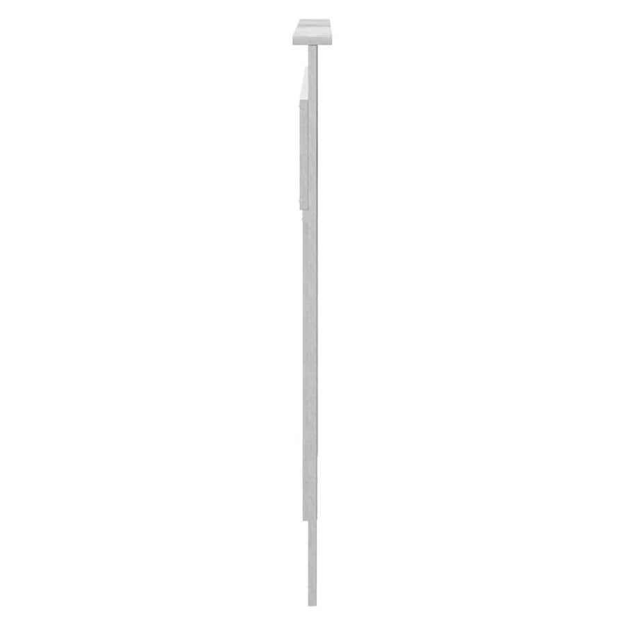 Hoofdbord met hoofdeinde Beton Grijs 135 cm Bewerkt hout