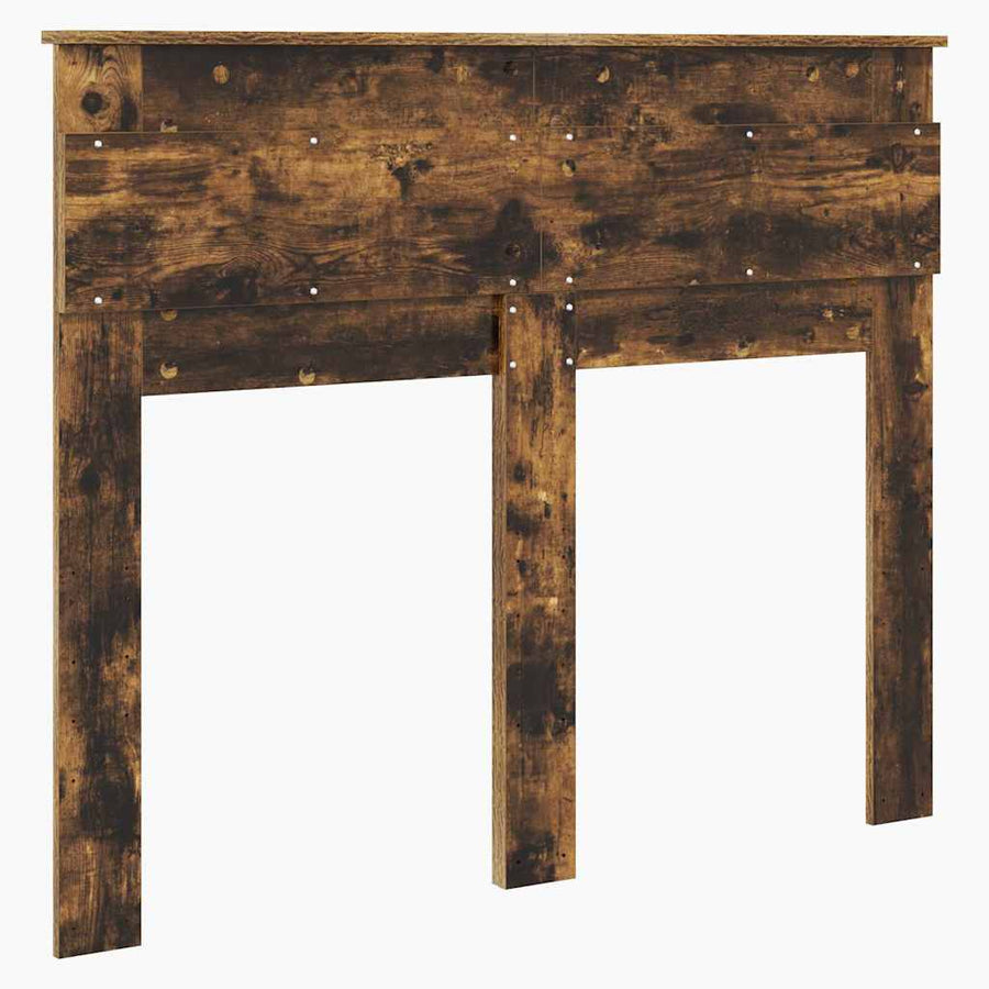 Hoofdbord met hoofdeinde Gerookt eiken 135 cm Bewerkt hout