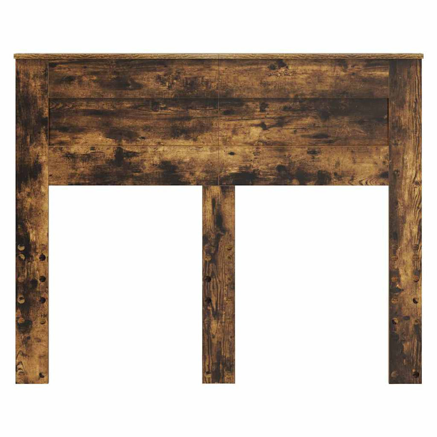 Hoofdbord met hoofdeinde Gerookt eiken 135 cm Bewerkt hout