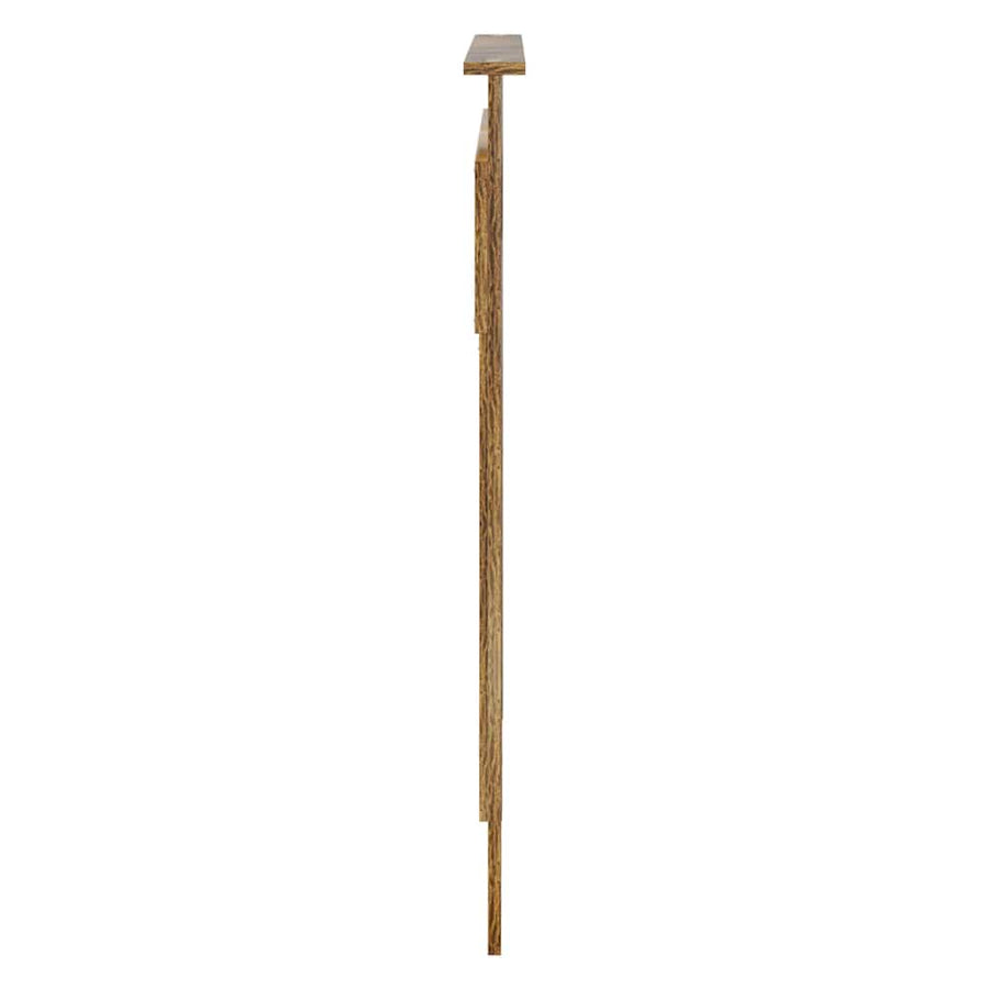 Hoofdbord met hoofdeinde Gerookt eiken 135 cm Bewerkt hout