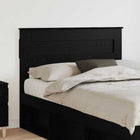 Headboard Black Oak 120 cm Engineered Wood
