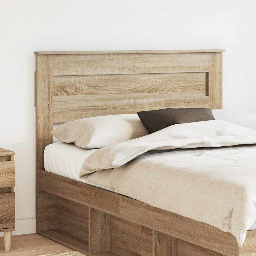 Hoofdbord met hoofdeinde Sonoma Eiken 120 cm Bewerkt hout