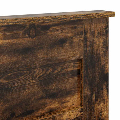 Hoofdbord met hoofdeinde Gerookt eiken 120 cm Bewerkt hout
