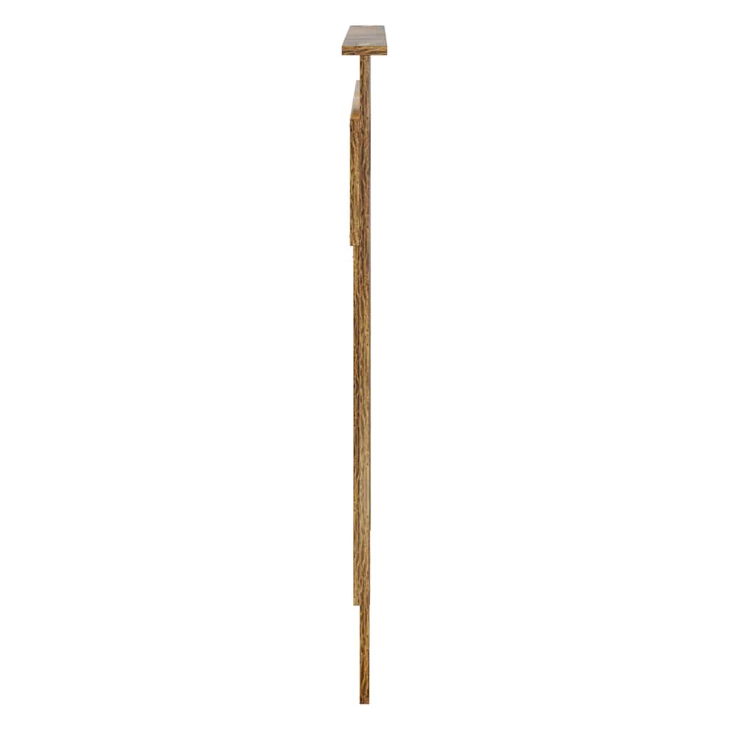 Hoofdbord met hoofdeinde Gerookt eiken 120 cm Bewerkt hout