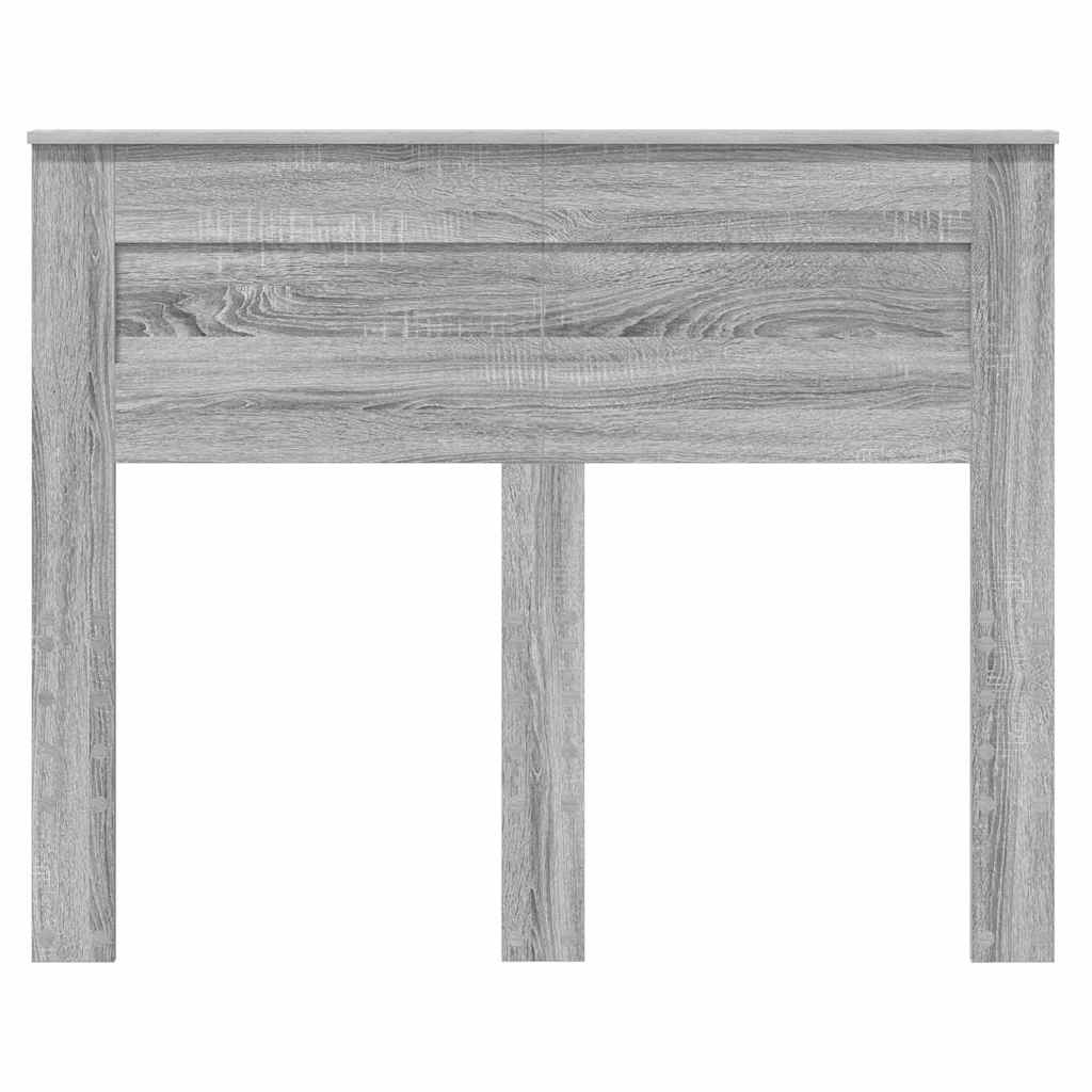 Hoofdbord met hoofdeinde Grijs Sonoma 120 cm Bewerkt hout