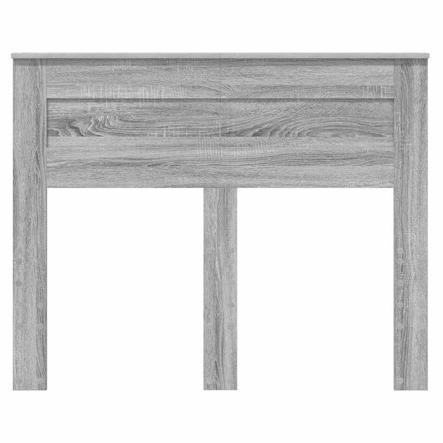 Hoofdbord met hoofdeinde Grijs Sonoma 120 cm Bewerkt hout