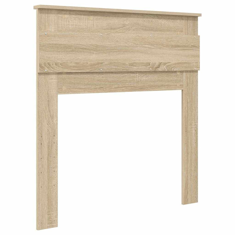 Hoofdbord met hoofdeinde Sonoma Eiken 90 cm Bewerkt hout