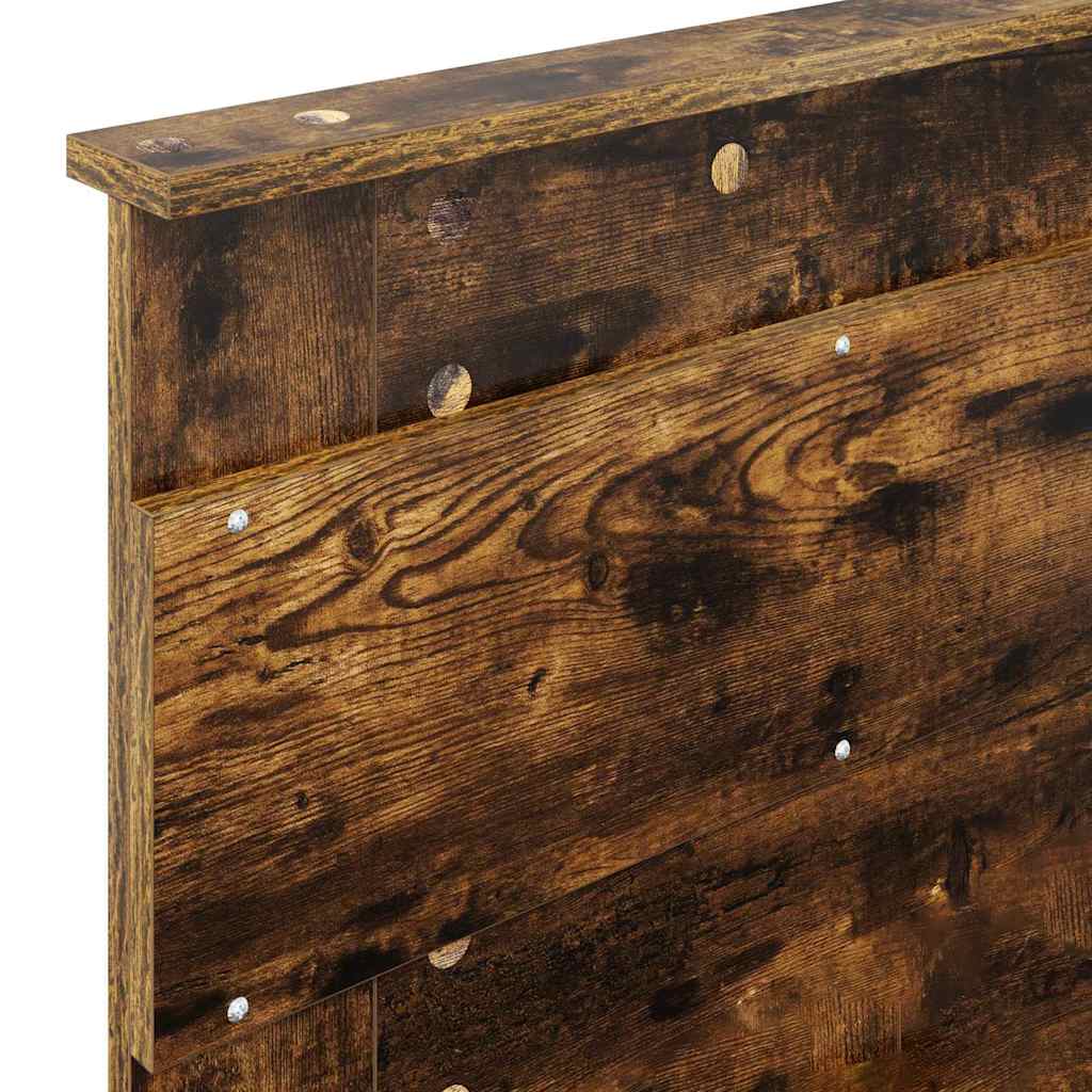 Hoofdbord met hoofdeinde Gerookt eiken 90 cm Bewerkt hout