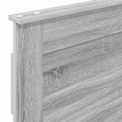 Hoofdbord met hoofdeinde Grijs Sonoma 90 cm Bewerkt hout