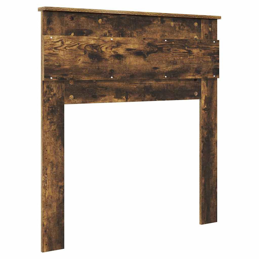 Hoofdbord met hoofdeinde Gerookt eiken 80 cm Bewerkt hout