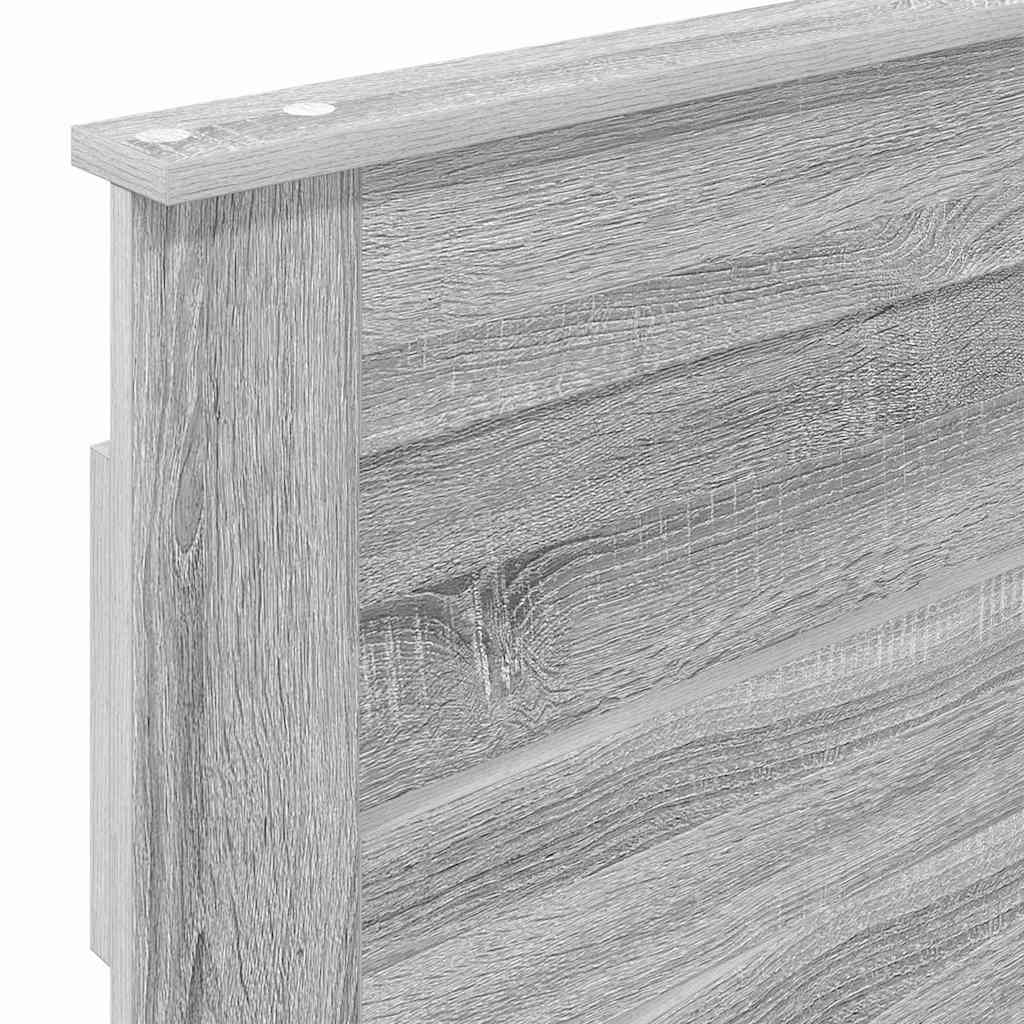 Hoofdbord met hoofdeinde Grijs Sonoma 80 cm Bewerkt hout