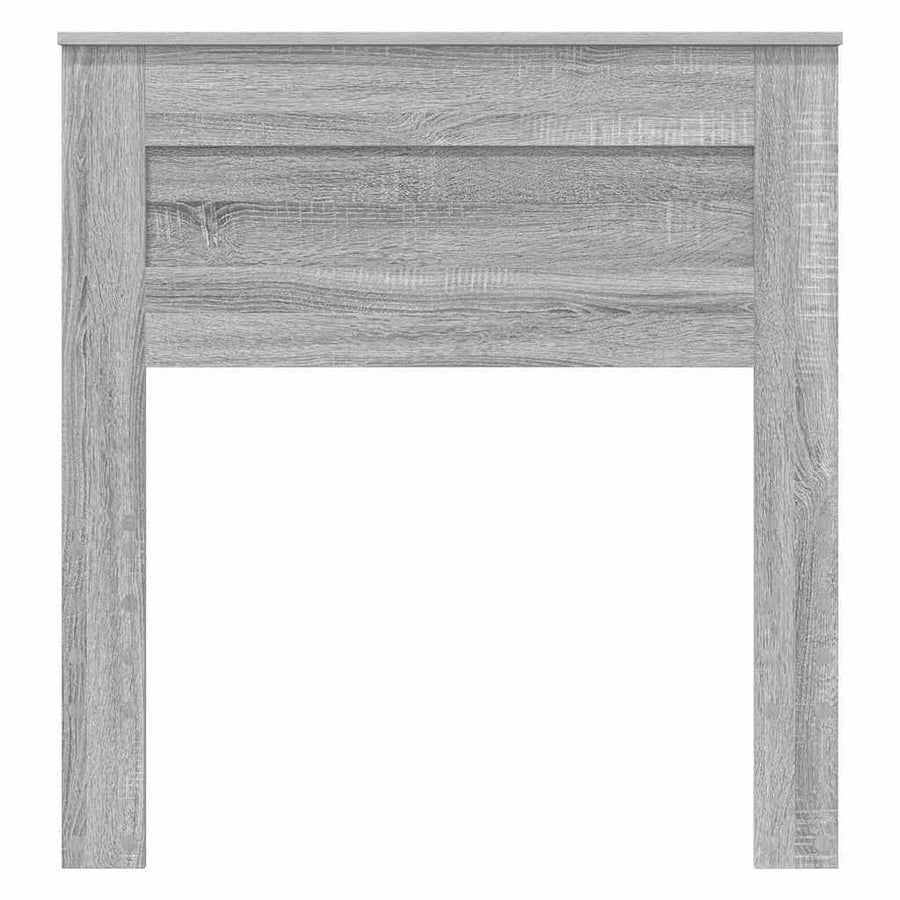Hoofdbord met hoofdeinde Grijs Sonoma 80 cm Bewerkt hout