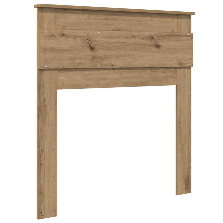 Hoofdbord met hoofdeinde Artisan Eiken 80 cm Bewerkt hout