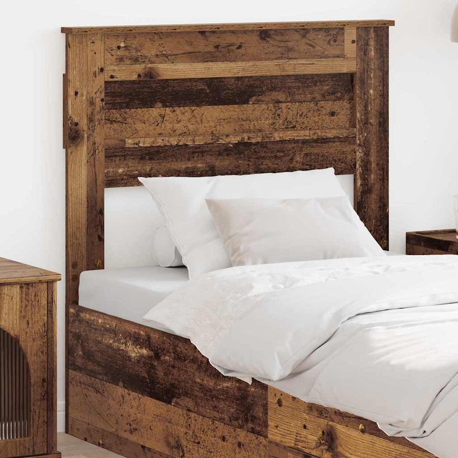 Hoofdbord met hoofdeinde Oud Hout 75 cm Bewerkt hout