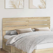 Hoofdbord 203x3x100 cm sonoma eiken bewerkt hout