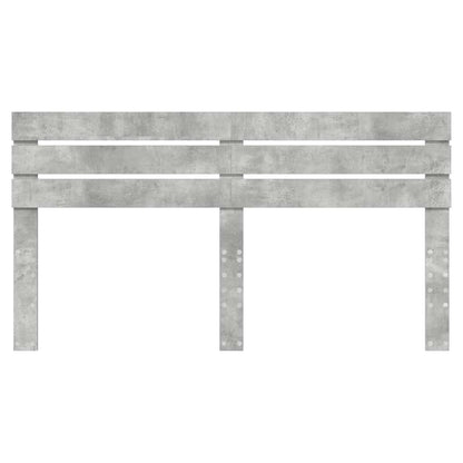 Hoofdbord met hoofdeinde Beton Grijs 200 cm Bewerkt hout