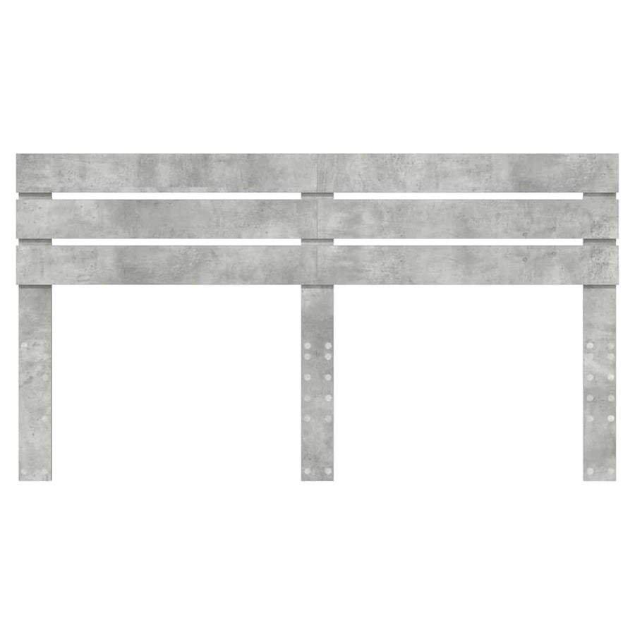 Hoofdbord met hoofdeinde Beton Grijs 200 cm Bewerkt hout