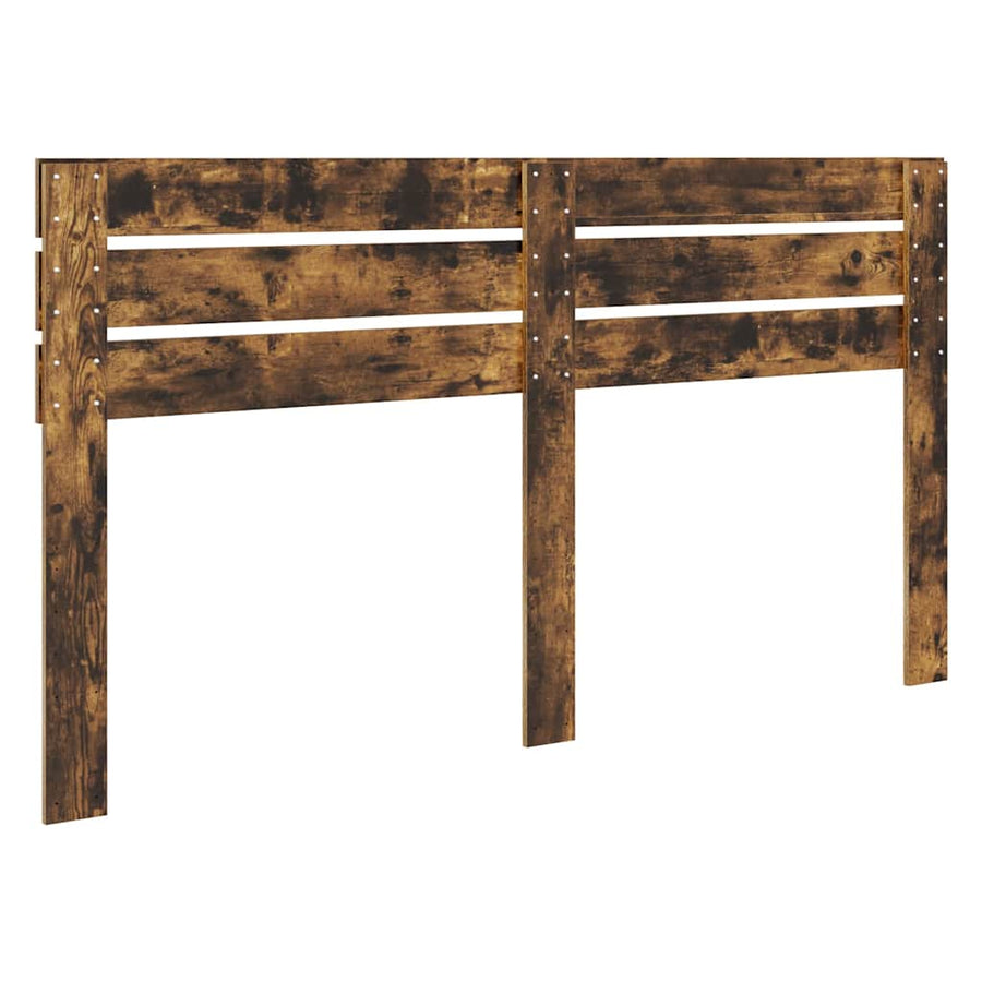 Hoofdbord met hoofdeinde Gerookt eiken 200 cm Bewerkt hout