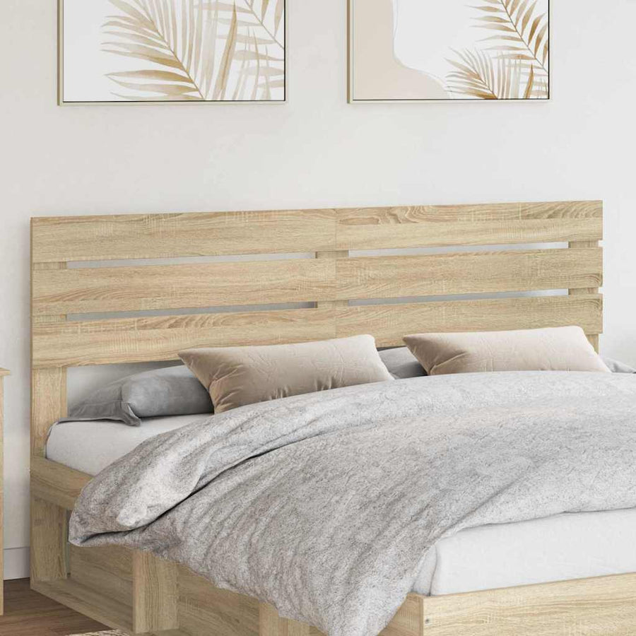 Hoofdbord met hoofdeinde Sonoma Eiken 180 cm Bewerkt hout