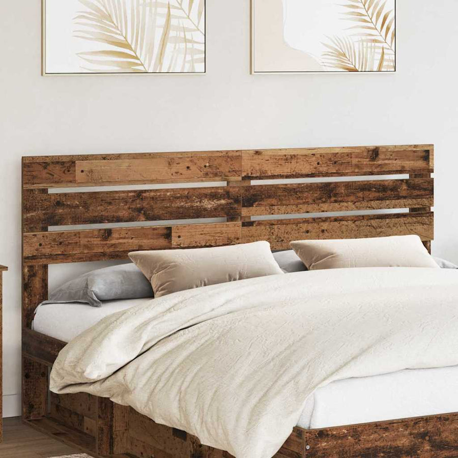 Hoofdbord met hoofdeinde Oud Hout 180 cm Bewerkt hout