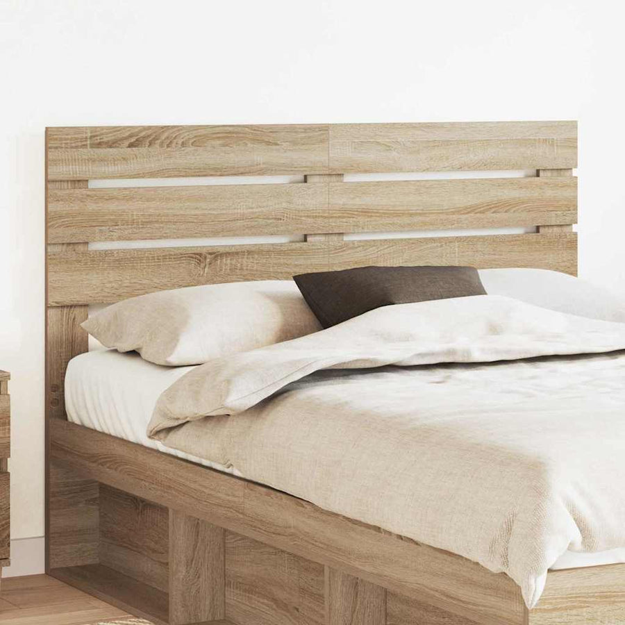 Hoofdbord met hoofdeinde Sonoma Eiken 160 cm Bewerkt hout