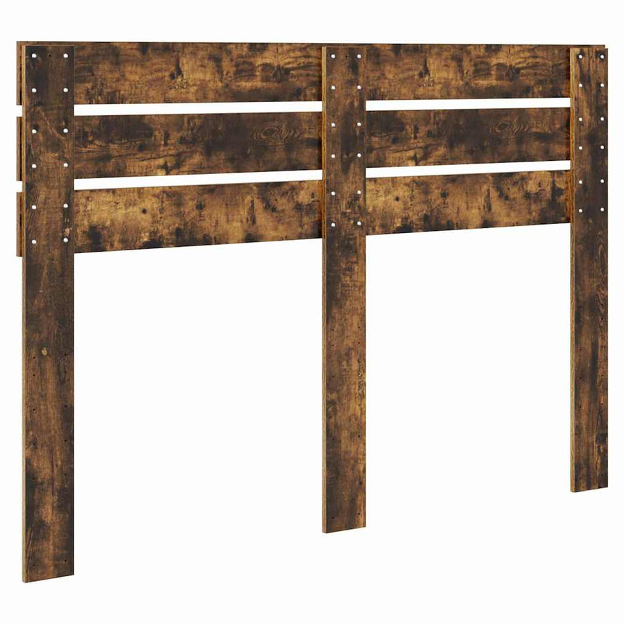 Hoofdbord met hoofdeinde Gerookt eiken 160 cm Bewerkt hout