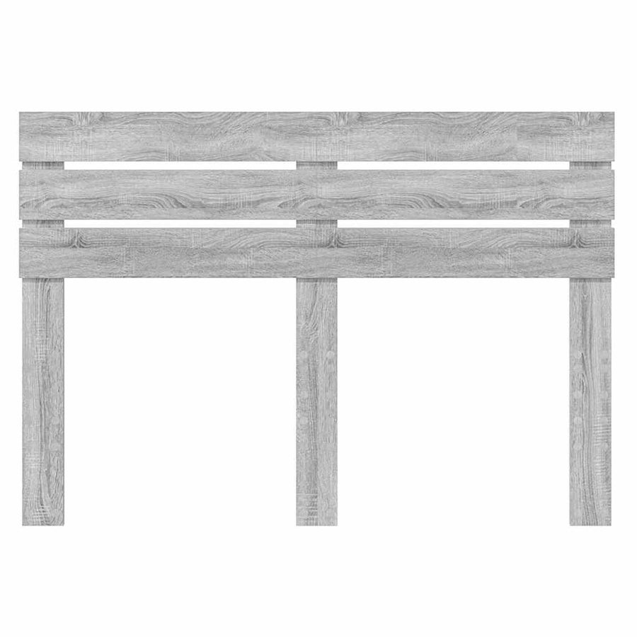 Hoofdbord met hoofdeinde Grijs Sonoma 160 cm Bewerkt hout