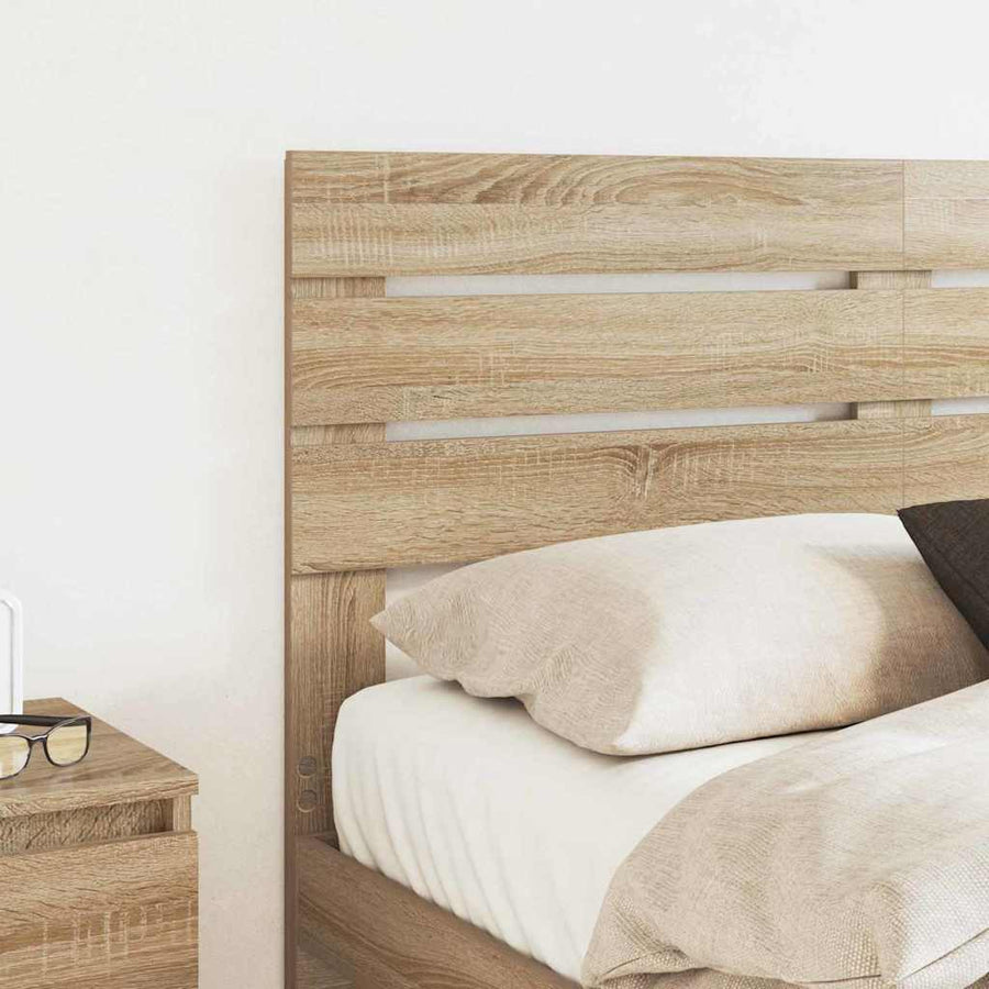 Hoofdbord met hoofdeinde Sonoma Eiken 150 cm Bewerkt hout