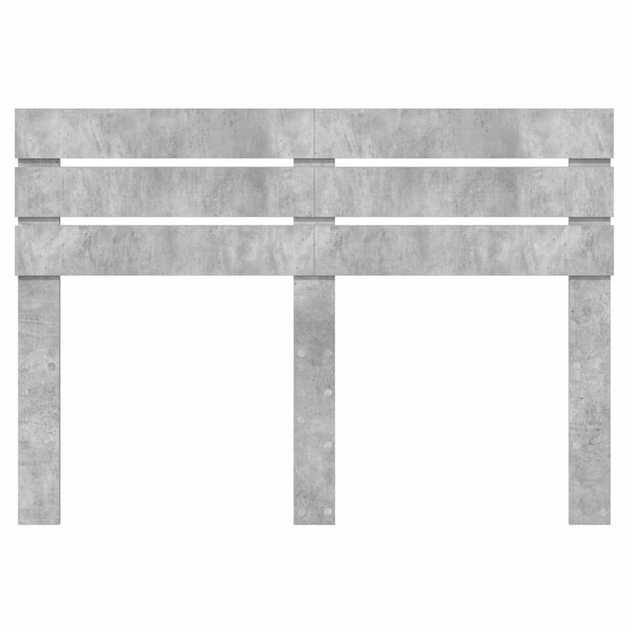 Hoofdbord met hoofdeinde Beton Grijs 150 cm Bewerkt hout