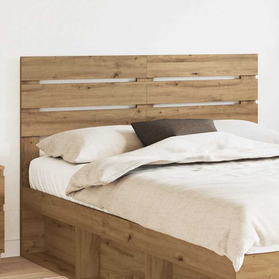 Hoofdbord met hoofdeinde Artisan Eiken 140 cm Bewerkt hout