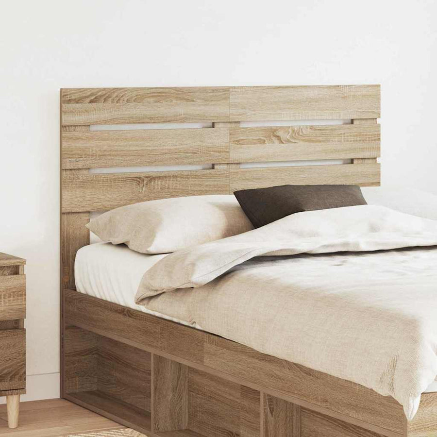 Hoofdbord met hoofdeinde Sonoma Eiken 135 cm Bewerkt hout