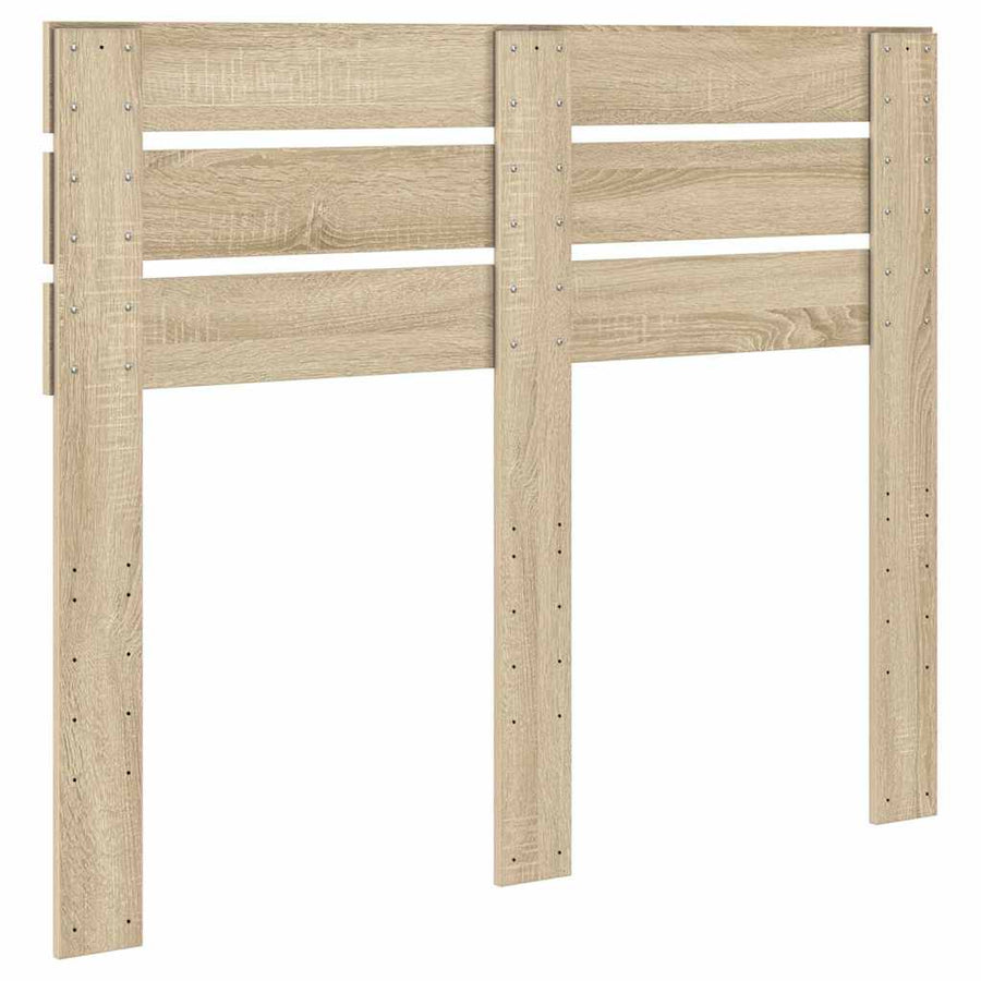 Hoofdbord met hoofdeinde Sonoma Eiken 135 cm Bewerkt hout