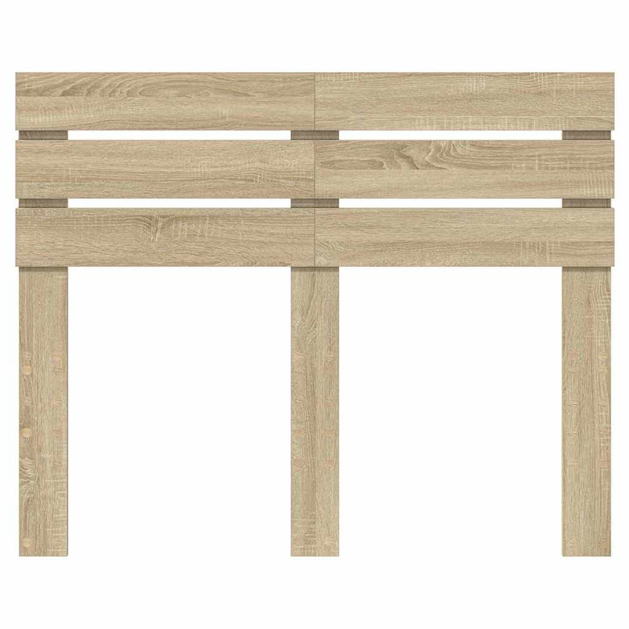 Hoofdbord met hoofdeinde Sonoma Eiken 135 cm Bewerkt hout