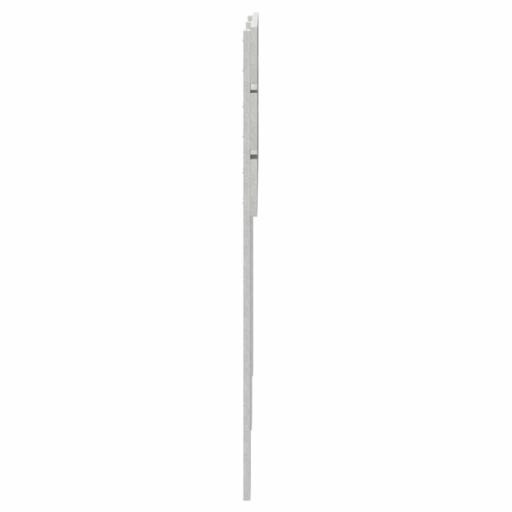 Hoofdbord met hoofdeinde Beton Grijs 135 cm Bewerkt hout