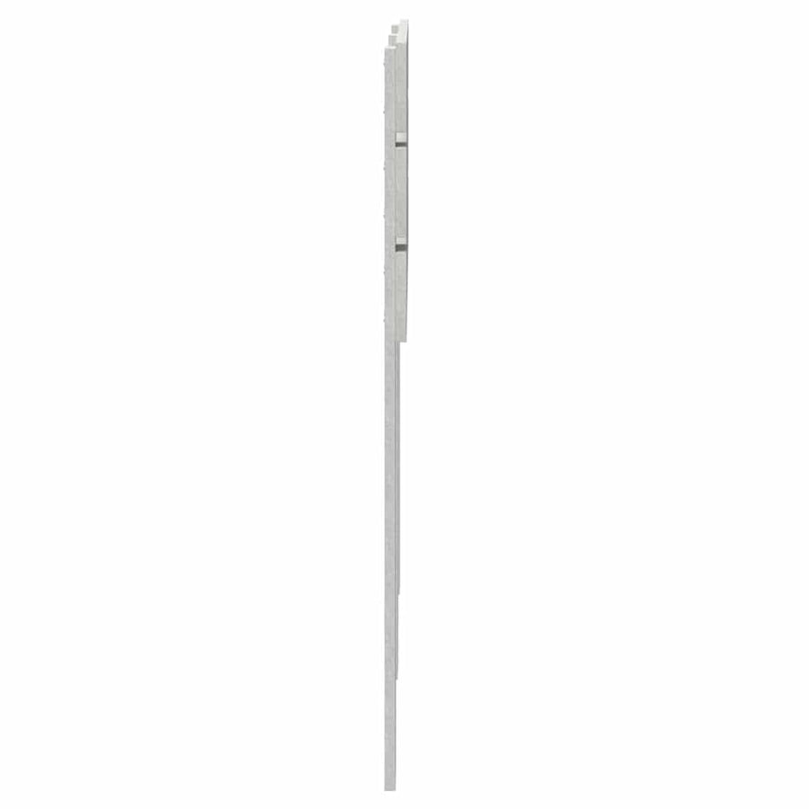 Hoofdbord met hoofdeinde Beton Grijs 135 cm Bewerkt hout
