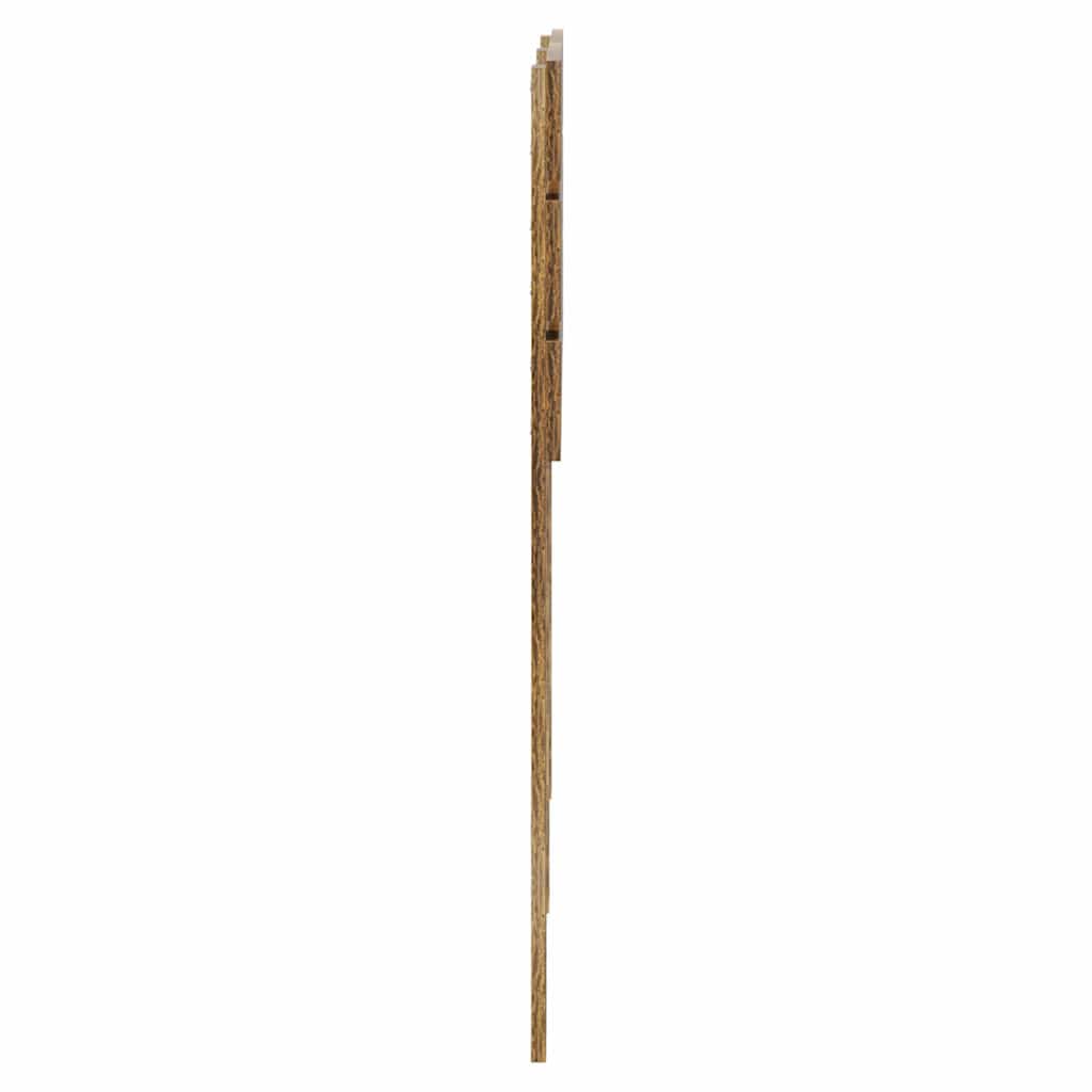 Hoofdbord met hoofdeinde Gerookt eiken 135 cm Bewerkt hout