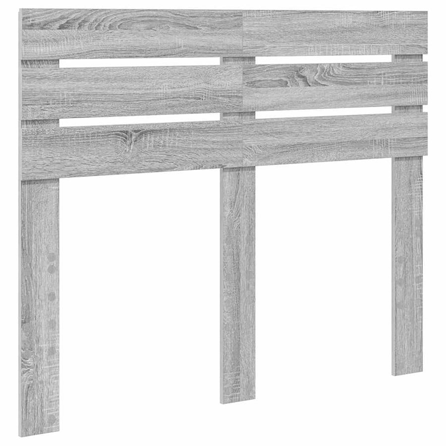 Hoofdbord met hoofdeinde Grijs Sonoma 135 cm Bewerkt hout