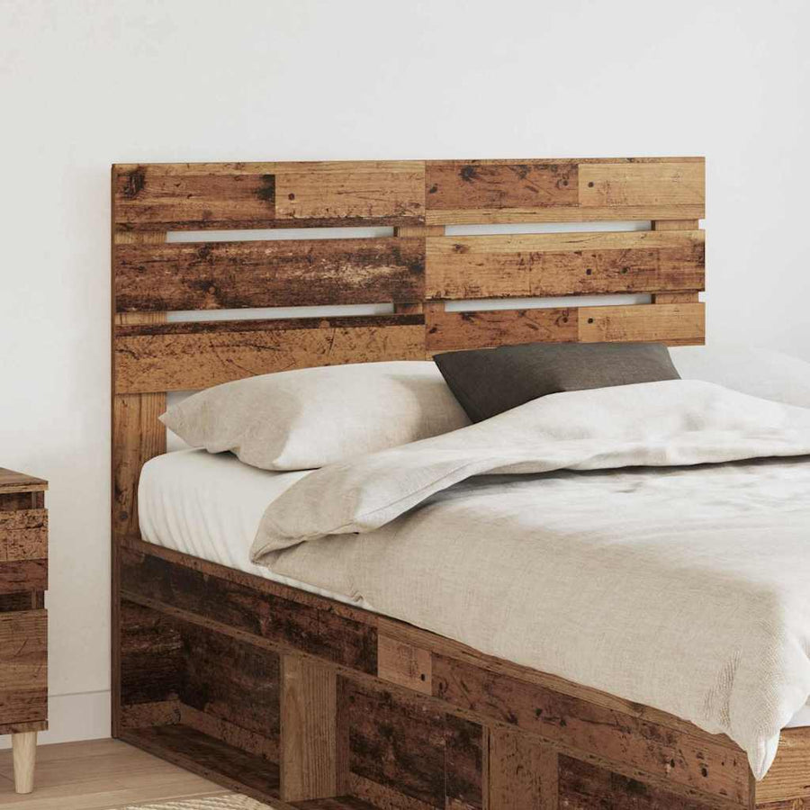 Hoofdbord met hoofdeinde Oud Hout 135 cm Bewerkt hout