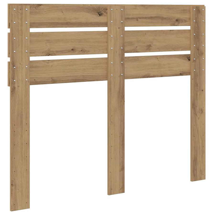 Hoofdbord met hoofdeinde Artisan Eiken 120 cm Bewerkt hout