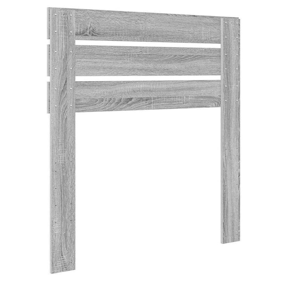 Hoofdbord met hoofdeinde Grijs Sonoma 100 cm Bewerkt hout