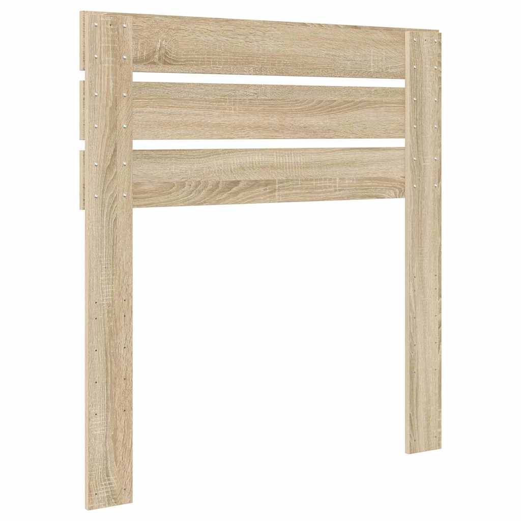 Hoofdbord met hoofdeinde Sonoma Eiken 90 cm Bewerkt hout