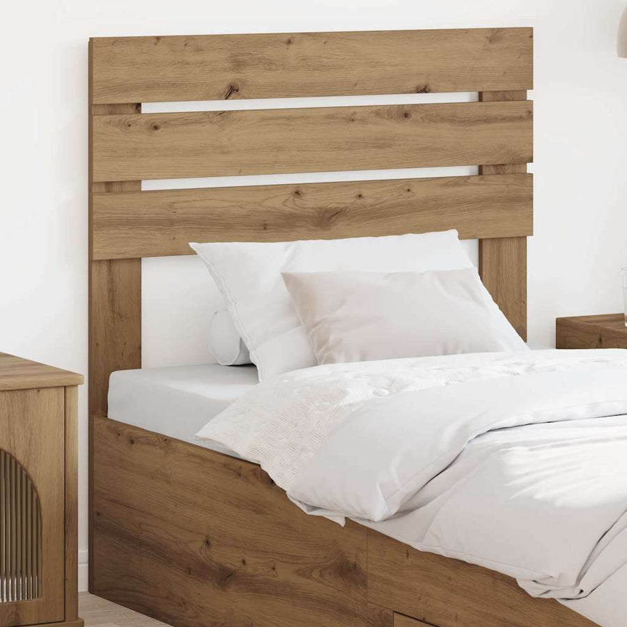 Hoofdbord met hoofdeinde Artisan Eiken 90 cm Bewerkt hout