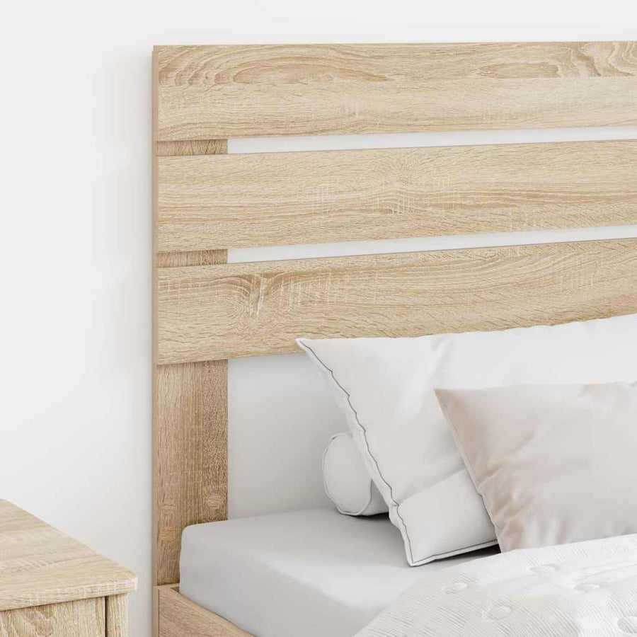 Hoofdbord met hoofdeinde Sonoma Eiken 80 cm Bewerkt hout
