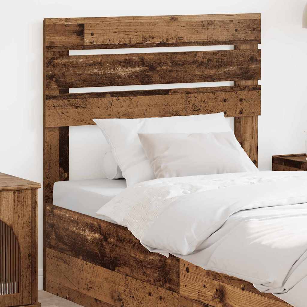 Hoofdbord met hoofdeinde Oud Hout 80 cm Bewerkt hout