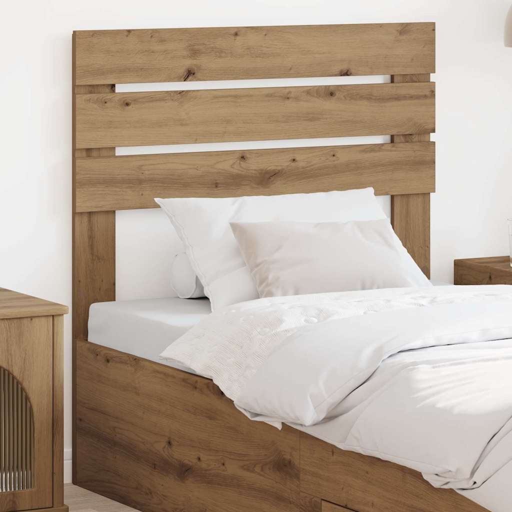 Hoofdbord met hoofdeinde Artisan Eiken 80 cm Bewerkt hout