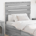 Hoofdbord Grijs Sonoma 75 cm Bewerkt hout